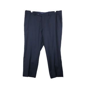 PETER MILLAR Navy Blue Dress Pants Flat Front 39 40 25.5" Ins. Room to Let Out